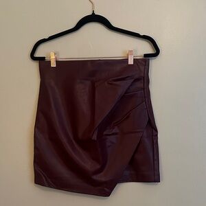 Dynamite Deep Red Mini Skirt